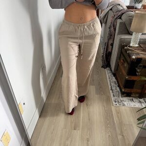 H&M Beige Wide Leg Pants